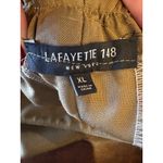 Lafayette 148 Pants Women XL Tan Khaki Silk Elastic Waist Wide Leg Trousers Photo 7