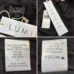 NWT Lumiere Linen Blend Black Ruffled Sleeves Tie Photo 11