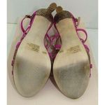 BCBGeneration BCBG Montie Magenta Pink Suede Glitter 5" Stilettos Heels Women's Shoes Size 8.5 Photo 4