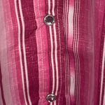 Cowgirl Hardware women’s Serape Pink Snap Shirt size medium White Photo 2