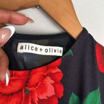 Alice + Olivia Delora Fitted Floral Crewneck Dress XS Photo 7