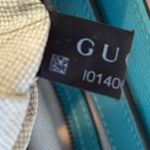 Gucci  Calfskin Medium Bright Bit Top Handle/Shoulder Tote, Turquoise - Preowned Photo 15