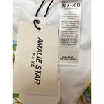 NA-KD NEW Amalie Star x  Green Floral Halter Triangle Two Piece Bikini Set Size L Photo 2