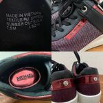 Michael Kors MICHAEL Georgie Trainer Wedge Sneakers Glitter Black/Red Size 7.5M Photo 13