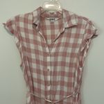 BB Dakota Pink Check Button up dress Photo 1
