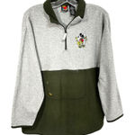 Disney VTG Mickey‎ Unlimited XL Fleece Pullover  Sweatshirt Embroidered 919 Photo 0