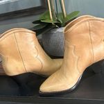 Isabel Marant Darizo Leather Western Booties Natural Tan Womens Size 38 Photo 11