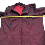 Lane Bryant Venezia Jeans Stretch Button Down Top Shirt Womens Plus Size 14/16 Burgundy Photo 5