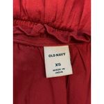 Old Navy Dress Womens XS Red Sleeveless V Neck Midi High Low Hem Cotton Summer Photo 8