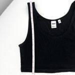 Aritzia TNA HomeStretch™ Ribbed Scoopneck Cropped Tank in Size XS Black Photo 4