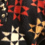 Sonoma  Fleece Pullover with 1/4 Button Detail Sherpa women’s small Aztec cozy Photo 3