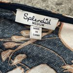 Splendid  Blue and White Floral Blouse Photo 3