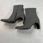 Enzo Angiolini  Houndstooth Ankle Boots Square Toe Heel Booties Retro‎ Size 7.5M Photo 2