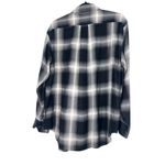 Polo Ralph Lauren M Flannel Shirt Button Up Down Plaid Womens New Relaxed New Black Size M Photo 3