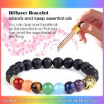Lava Stone Chakra Bracelet Photo 7