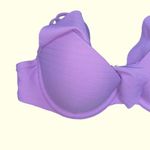 Shade & Shore  Lavender Scalloped Ruffle Swim Bikini Top Women's Size 32B Photo 3