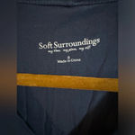 Soft Surroundings Navy Stretchy V Neck Photo 2