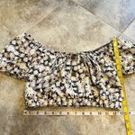 Lila Rose NEW Lily Rose Floral Off Shoulder Crop Top Daisy Floral Small Black White Photo 6