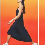 Sweaty Betty  Ace Racerback Black Midi High Low Dress Size XL Photo 7