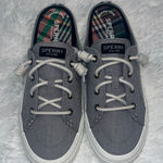 Sperry Blue Topsiders with Plaid Insole size 8 Photo 0