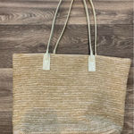 Vacation Beach Sun Tote Bag Raffia with Tassels Tan Photo 1