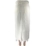 Mango MNG Anais White High Waisted Split Pencil Midi Denim Jean Skirt Size XS Photo 2