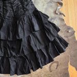 Vintage Black Ruffle Party Dress Photo 1