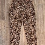 Banana Republic Hayden Pull-on Cropped Pants Womens Size 6 Leopard Animal Print Photo 1