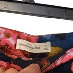 Abercrombie & Fitch Blue Pink Multi Color Floral Wide Leg Pants Size 2 Photo 1