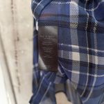 Rag and Bone  Byron Chiffon Sheer Silk Blend Plaid Button Down Shirt Photo 3