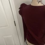 joe's jeans Red Ruffled Fitted Long Sleeve Blouse Photo 5