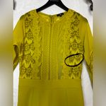 Valentina Romantic Sexy Lace Detail Jumpsuit in Yellow Size Large Photo 4