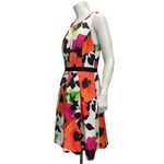 Eliza J Women 10 Fit Flare Dress Pleated Floral Cottagecore Wedding Guest Church Photo 2