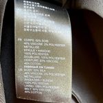 Sandro  Silk Blend Black Belted Long Dress Size 1 Small Photo 7