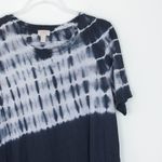 LOGO By Lori Goldstein LOGO Lori Goldstein Womens Tie Dye Midi Dress Pockets Gray Size M Lagenlook Photo 1