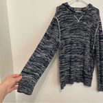 INC INTERNATIONAL CONCEPTS Navy Blue White Pullover Hooded Sweater / Knit Hoodie Size XXL Photo 5