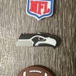 Crocs NFL Seattle Seahawks Football Croc Charm Jibbitz Photo 0
