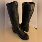 Frye women black leather Veronica tall knee high harness boots size 8.5 Photo 2