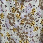 Free People Can't Take My Eyes Off Of You Flared Pants Floral Beige Size Large Photo 8