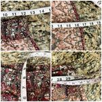 None Boho Patchwork Print Wide Leg Pants Elastic Waist Lounge Festival Trousers XS Photo 3