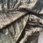 Love Sam ‎ Georgette Beaded Ruffle Dress Stem Green Sleeveless Mini Small Photo 4