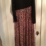 💝2xHP Aline leopard print midi skater dress sz sm Black Photo 5