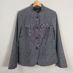 Talbots Wool Button Up Blazer Suit Jacket Womens 8 Gray Career Professional NWOT Photo 2