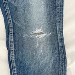 Moussy Vintage Lancaster Skinny Blue Jeans Distressed Splattered Embroidered 29 Photo 9