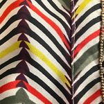 Banana Republic Outlet Chevron Print Brown Beading Sleeveless Blouse Top XS Photo 4