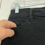 BDG Size 27 Black Super High Rise Dolphin Frayed Distressed Denim Jean Shorts Photo 3