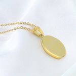 Daisy Flowers Irregular Pendant Necklace Gold Photo 4