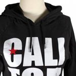 On Fire Brand California Grizzly Bear Hoodie Black Red White Long Sleeve Top Photo 2