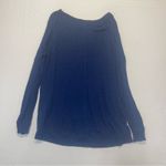 Gap Raglan Tunic Top Navy Blue lightweight burnout sweatshirt Women’s Medium Photo 5