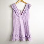 Petal and Pup  Kartia Dress Purple Lace Ruffle Mini Size 10 Photo 2